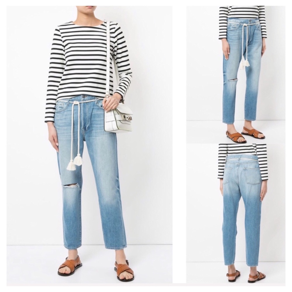 NWT FRAME DENIM Le Original Tassel Tie High Waist